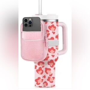 NWOT Katydid Pink Cup Pouch